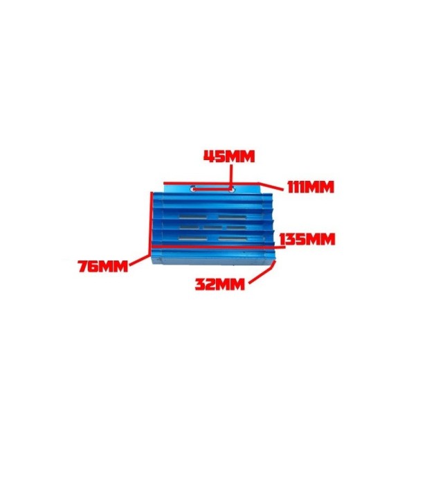 Radiador aluminio CNC 11cm colores